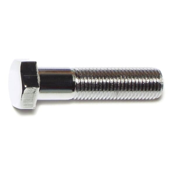 Midwest Fastener Grade 5, 7/16"-20 Hex Head Cap Screw, Chrome Plated Steel, 1-3/4 in L, 5 PK 75364 - main